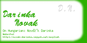 darinka novak business card